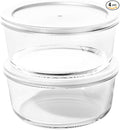 4-Piece Glass Food Storage Containers Set | 6.5-Cup, Leakproof | Microwave by DuraLiving