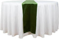 Balsa Circle 10 pcs 12x108-Inch Olive Green Premium Velvet Table Runners by BalsaCircle