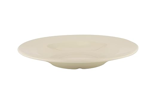 G.E.T. B-1611-DI-EC Melamine Pasta Bowl with Wide Rim, 16 Ounce, Diamond Ivory (Set of 4)