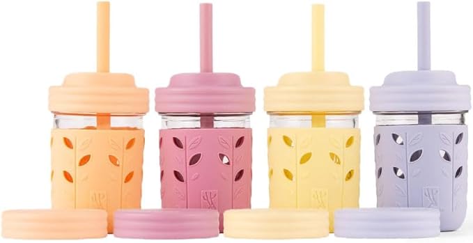 Elk and Friends Kids + Toddler Glass Cups | The Original 8oz Glass Mason Jar by ElkandFriends