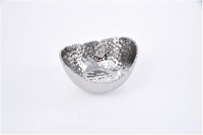 Pampa Bay Small Oval Bowl, 5.25-inch Length, Silver