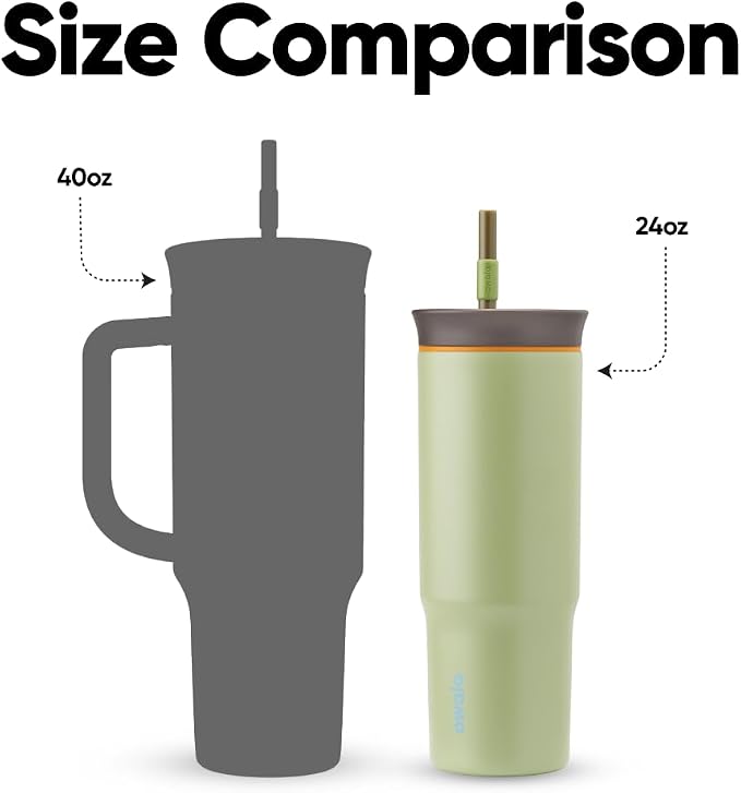 Owala Tumbler Stainless Steel Water Bottle 24 oz Brave Adventures | 2-in-1 - Image 6