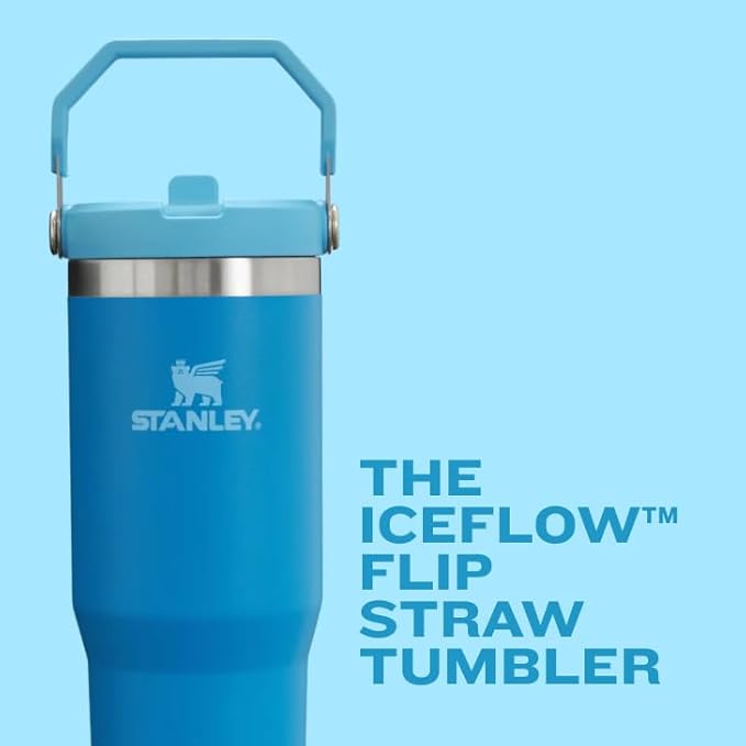 STANLEY IceFlow 2.0 Flip Straw Tumbler, 20 oz, Chili Red | Easy Carry Handle | - Image 4