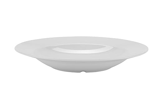 GET B-2412-DW-EC Melamine Pasta Bowl with Wide Rim, 24 Ounce, Diamond Ivory (Set of 4)