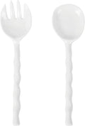 UP Wave Handle Melamine Salad Servers, Serving Utensil Set, Includes Serving by UPware
