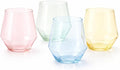 Oojami 40 Pack Diamond Disposable Plastic Wine Glasses 12oz by Oojami
