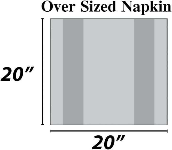 Urban Villa Cloth Napkins Set of 12 20x20 Inches 100% Cotton Napkins Cloth Washable Durable Reusable Absorbent Table Dinner Napkins Cloth for Hotel Lunch Restaurant Weddings Parties - Black Chambray