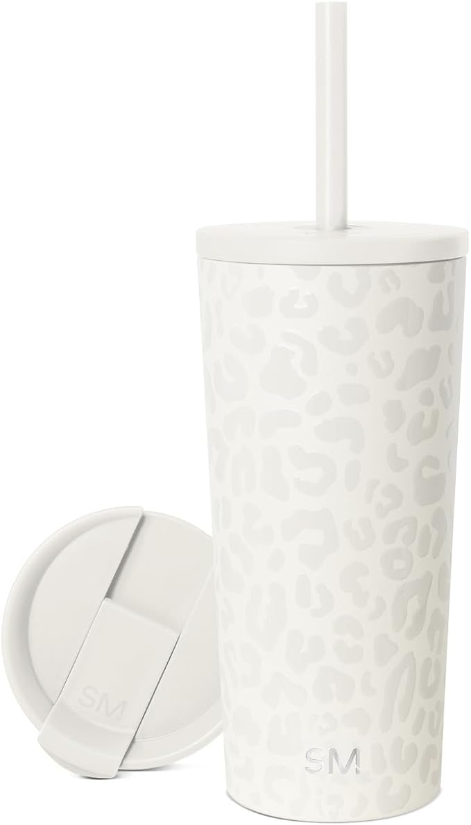Simple Modern Iced Coffee Tumbler, Insulated | 20oz | Leopard | Reusable by Unknown