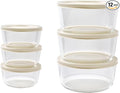 12-Piece Glass Food Storage Containers Set | 2-Cup & 4-Cup, Leakproof | by DuraLiving
