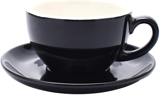 Coffeezone Cappuccino Barista Cup and Saucer Latte Art and Americano New Bone by Coffeezone