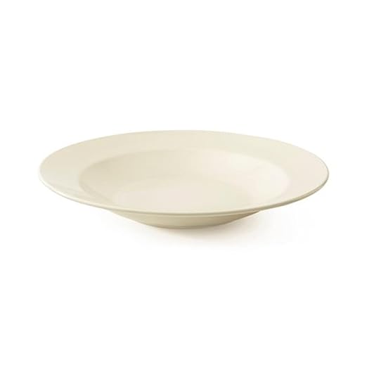 G.E.T. B-2412-DI Diamond Ivory Collection, White 24 oz. Melamine Bowls (Pack of 12),