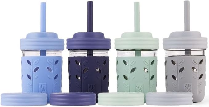 Elk and Friends Kids + Toddler Glass Cups | The Original 8oz Glass Mason Jar by ElkandFriends