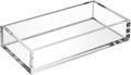 Acrylic Napkin Holder Tray, 8mm Thick Bathroom Guest Towel Holder | Vanity by HIIMIEI