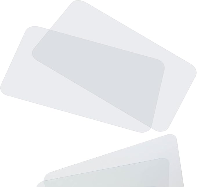 CraftyCrocodile Clear Plastic Placemats Set of 2 by CraftyCrocodile