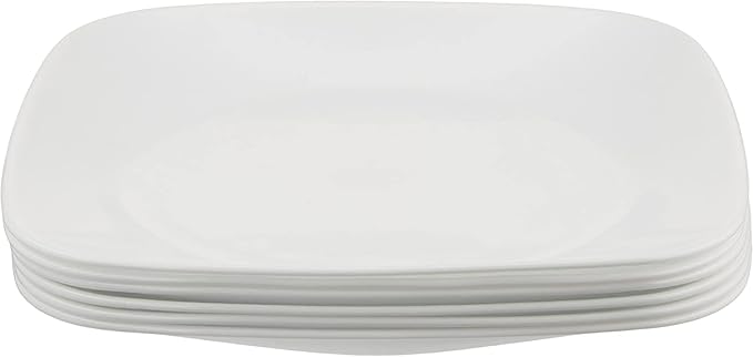 Corelle Vitrelle 6-Piece Salad Plates Set, Triple Layer Glass and Chip Resistant - Image 2