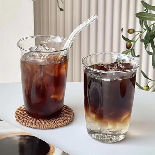 6 Pieces Drinking Glasses with Straw, 16 Oz Clear Water Glass Set | Lead-free - Image 7