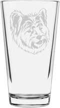 Elo Custom Personalized Dog Themed Etched All Purpose 16oz Pint Glass