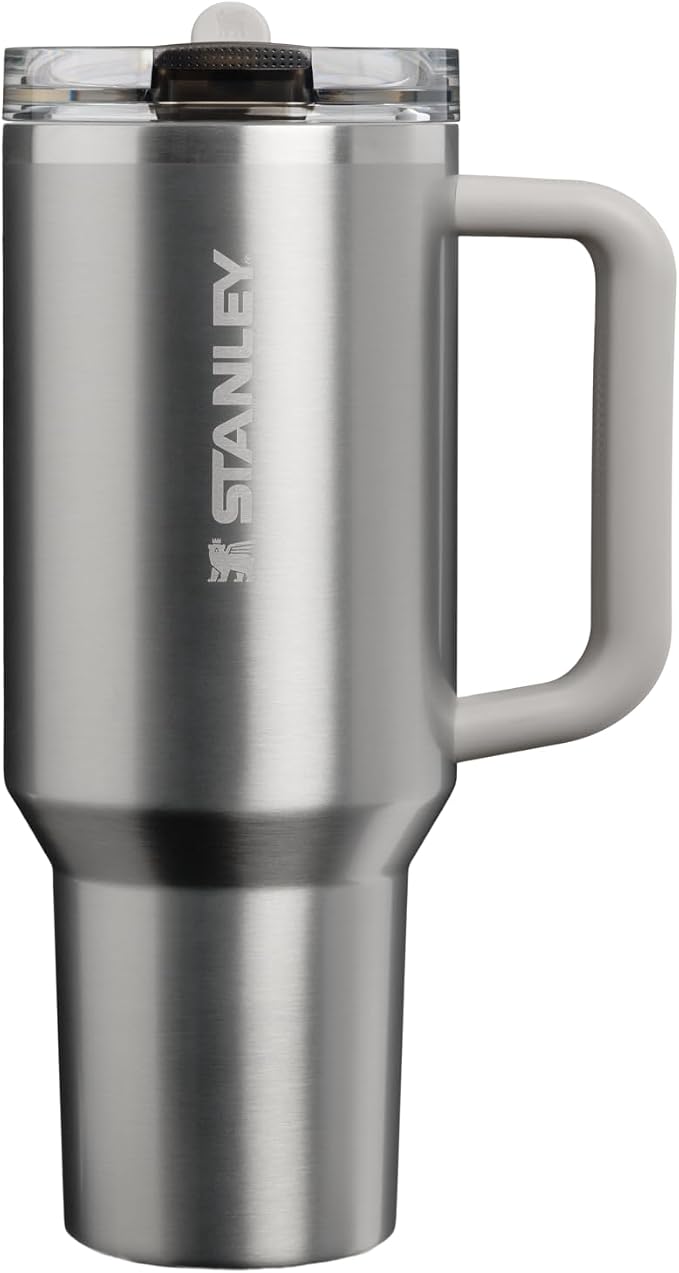 STANLEY Quencher ProTour Flipstraw Tumbler, 40 oz, Stainless Steel Ash | by Unknown