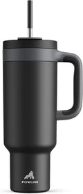 POWCAN 50 oz Tumbler with Handle, 2-in-1 Straw and Sip Lid, Dishwasher Safe by POWCAN
