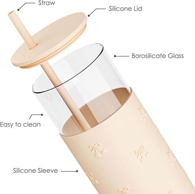 SANDJEST Glass Water Bottle - Image 2