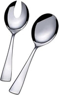 Mikasa 5147646 Serena 2-Piece Stainless Steel Salad Serving Set by Mikasa