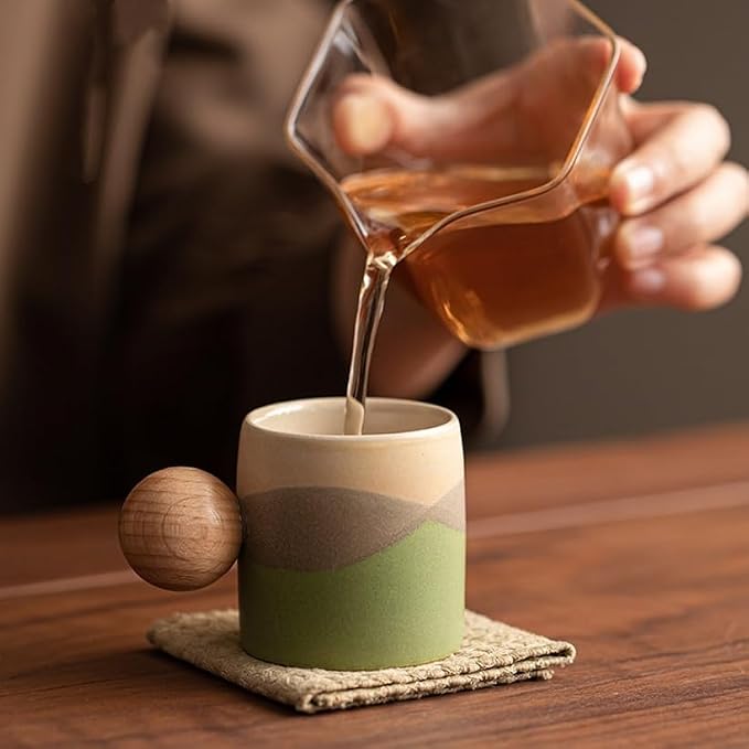 2.4oz Ceramic Espresso Cups Set of 4, Small Coffee Cups - Image 6