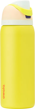 Owala FreeSip Stainless Steel Water Bottle 32 oz Lemon Limeade by Unknown