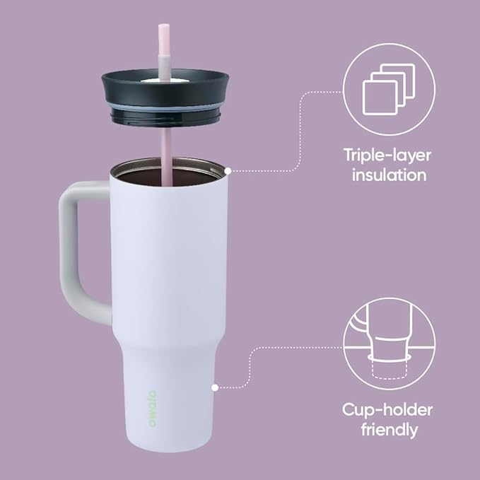 Owala Tumbler Stainless Steel Water Bottle 40 oz Iced Tea | 2-in-1 Sip-or-Swig - Image 2