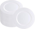 PARTY BARGAINS 13-Inch Charger Plates - 48 Pack, White, Heavy-Duty Disposable Chargers for Elegant Dining - Ideal for Weddings and Formal Events