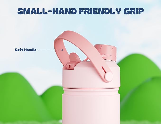 Kids Water Bottle for School: 2-in-1 Straw Spout Lid - Image 6