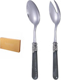 2-piece Salad Servers Stainless Steel Salad Serving Set Salad Fork and Spoon by CATHYLIN