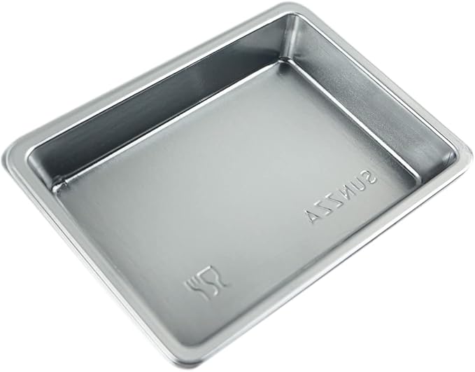 100 pcs Mini 2.95"x2.16" Dipping Sauce Dishes, Plastic Disposable Rectangular Silver Soy Sauce Plate Set, Condiment Serving tray, Seasoning Platter, Appetizer Bowel -for Sushi Mustard Vinegar Soy BBQ