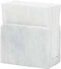 Marble Mini Napkin Holder 3" x 4" Inch White Serviette Holder by MarblousKrafts