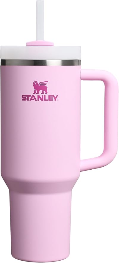 STANLEY Quencher H2.0 Flow State Tumbler, 40 oz, Cherry Blossom | Handle and by Unknown