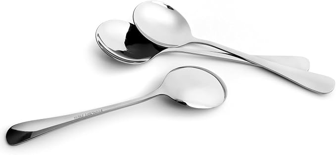 12 Piece Soup Spoons, High Grade Stainless Steel Soup Spoons, Dishwasher Safe - Image 8