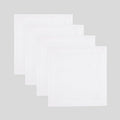 Solino Home White Placemats Set of 4-100% Pure Linen Placemats 14 x 14 Inch for Winter, Valentines, Spring, Easter - Fete