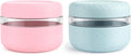 2 Pack 16 oz Glass Lunch Bowl Containers with Lids | Leak & Spill Proof, BPA-Free, Microwave & Dishwasher Safe, Airtight Meal Prep & Food Storage Jar for Lunch, Salad, Soup, Oats, Stew, Yogurt