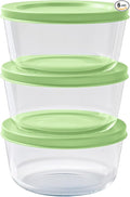 6-Piece Glass Food Storage Containers Set | 2-Cup, Leakproof | Microwave by DuraLiving