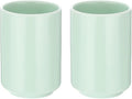HARFINGTON 2pcs Japanese Ceramic Tea Cups 8oz / 240ml Simple Solid Color No by HARFINGTON