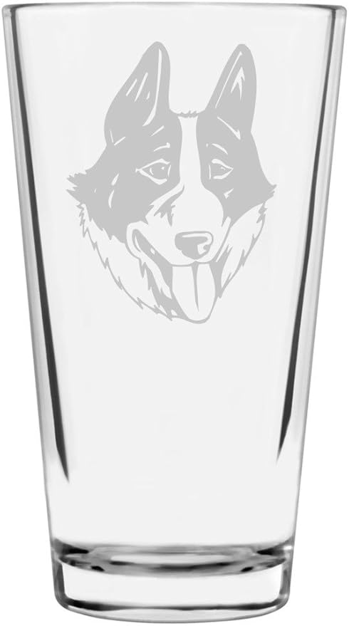 East Siberian Laika Custom Personalized Dog Themed Etched All Purpose 16oz Pint Glass