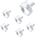 Set of 6 Elegant Silver Napkin Rings, Perfect Table Setting Decor by Unknown
