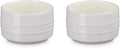 Le Creuset Stoneware Round Ramekin Straight Wall Set of 2, 7 oz. Each, Shallot