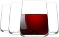 LAV Terra 4-Pack Beverage Glasses – 16 fl oz Durable Drinkware Set, Classic Tall Glasses for Cocktails, Water, Cold Drinks – Ideal for Home & Bar Use