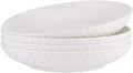 Mikasa Trellis Bone China 9-Inch Pasta Bowls Set of 4, Lightweight, by Mikasa
