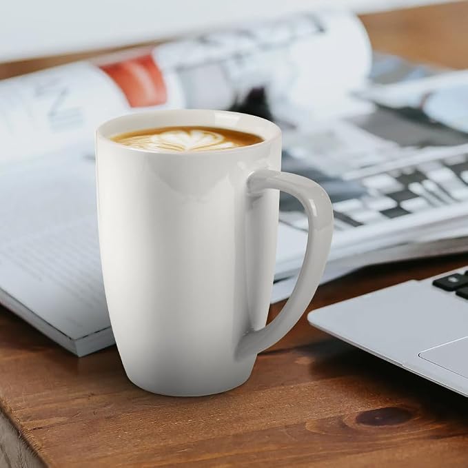homEdge Porcelain Mug Set, 12 Ounces Cup - Image 5