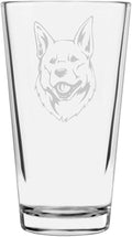 Pungsan Custom Personalized Dog Themed Etched All Purpose 16oz Pint Glass