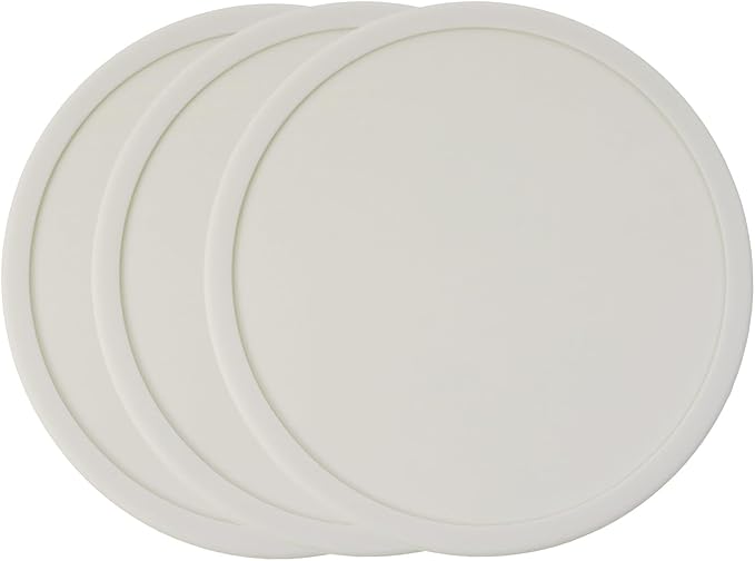 ONLYKXY 3 Pieces 3.93 Inch Silicone Coasters, Round Coasters by Unknown