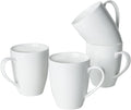 BTaT- White Coffee Mugs, 4 Pack, 16 oz, Large Mug by BrewToATea