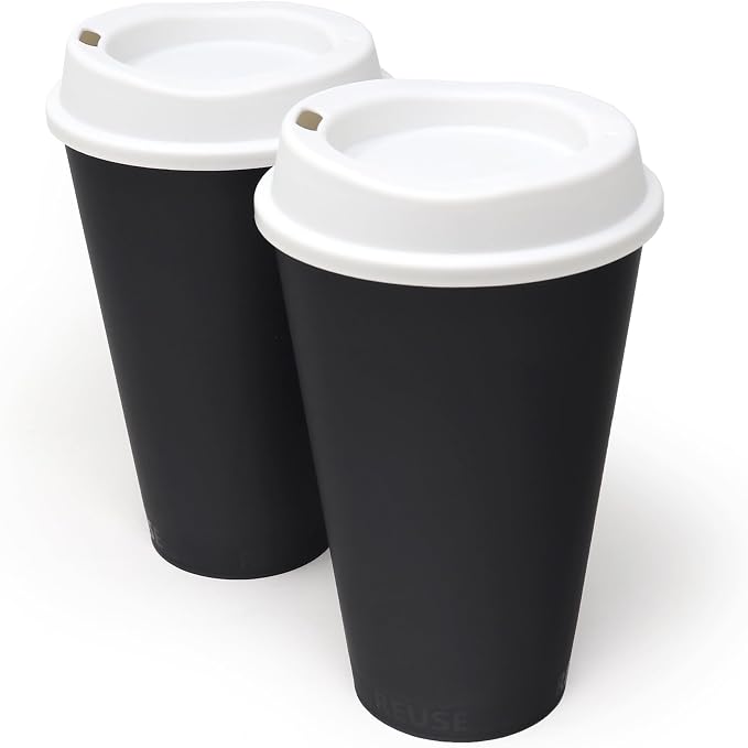 Rolling Sands USA Made 16 oz Reusable Coffee Cups by RollingSands