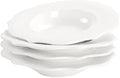 Soup Bowls, Pasta Bowls Plates, Embossed Porcelain Wide Rim Bowls, 8.5 Oz by Jinsongdafa